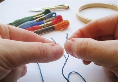 how to thread a needle for embroidery and why the sky is blue